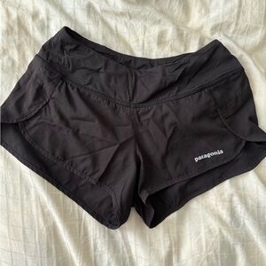 Patagonia Women's Strider Pro Shorts 3 1/2” Athletic Black Shorts